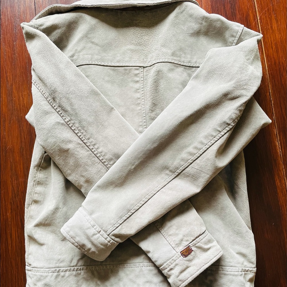 Leather Roxy Bomber Jacket - Picture 8 of 8